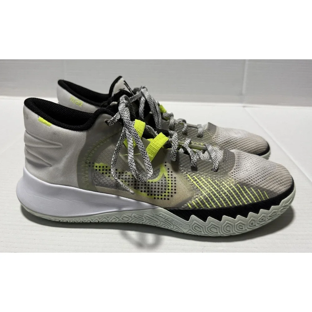 NIKE Kyrie Flytrap 4 White Volt Green Black Sneakers Shoes CZ4100-101 - Men's 12